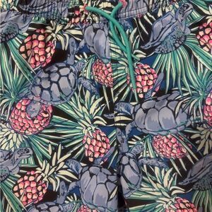 Vineyard Vines Blue Patterned Swim Shorts. Youth M.